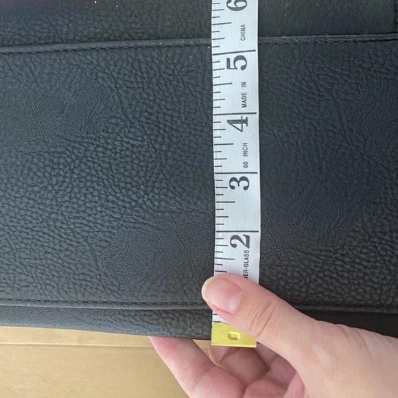 Apt. 9 Dark Gray Shoulder Bag with Ring Tassel - Picture 8 of 10